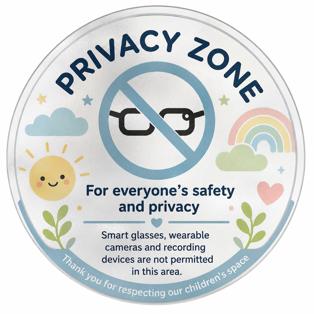 Privacy Zone reverse sticker preview